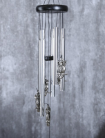 Музыка ветра металл, пластик "Филин на ветке" 5 трубок 60 см, 1 шт.