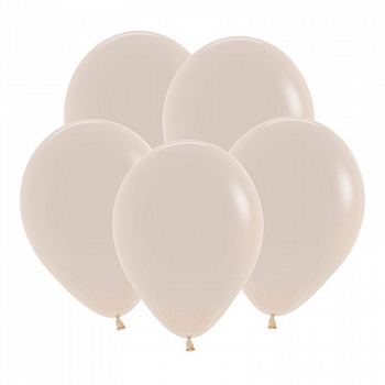 Шар (18''/45см) Белый песок (071), Пастель, 5 шт.