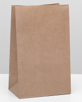 Пакет бумажный фасовочный (18*12*29см), крафт, 1 шт.