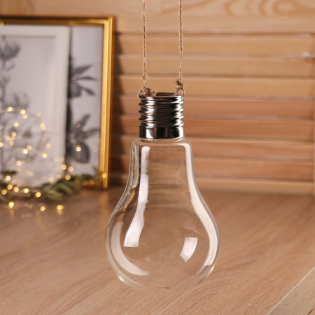 Флорариум (17*10см) Лампочка, с веревкой, , 1 шт.