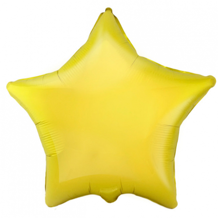 Шар (18"/46см) Звезда, Жёлтый, 1шт.
