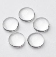 Основа для кабошона (25мм), прозрачный, стекло, 50 шт.