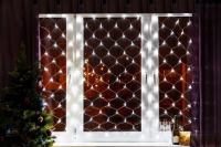 Светодиодная гирлянда-сетка (2*1,5м), Белая, 1 шт.