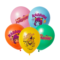 Шар (12"/30см) СДР Аниме Девчонки, Ассорти, пастель, 50 шт.