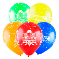 Шар (12"/30см) СДР Хоккей, Ассорти Пастель 5 ст., 100 шт. 