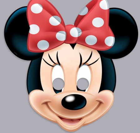 Маска карнавальная "Минни Маус", 22,9х23,1 см, 1шт.