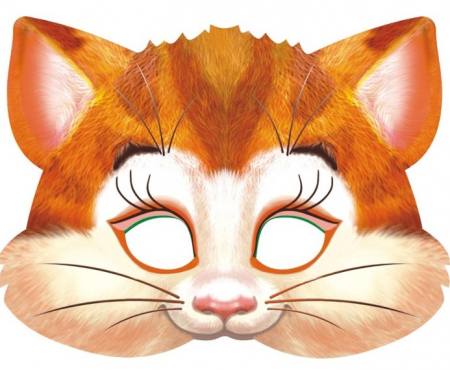 Маска Котик, 200х300 мм ,1шт.