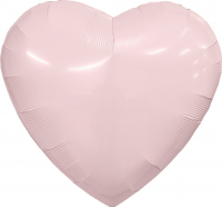 Шар (36''/91см) Сердце, Пыльная роза, 1 шт. в уп.