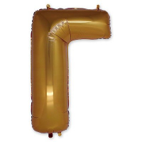 Шар (40"/102см) Буква, "Г", золото, 1шт.