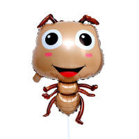 Шар (32"/81 см) Фигура, Муравей, Коричневый, 1 шт. (уценка, смотреть описание)