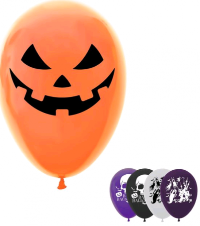 Шар (12/30см) "Страшилки", Ассорти, 50 шт.