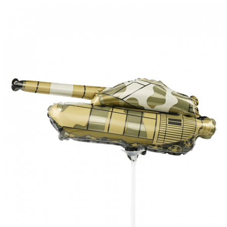Шар (14"/36см) Мини-фигура, Танк Патриот-2, 1 шт.