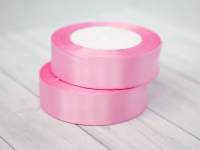 Лента атласная (2,5см*22,85м), Розовая (04), 1 шт.