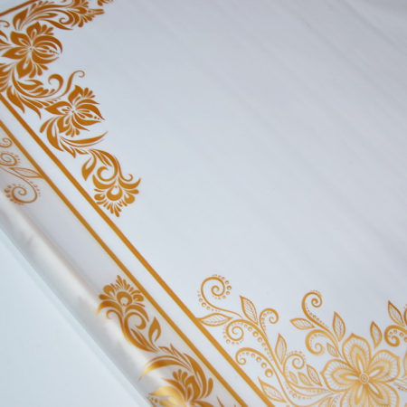 Пленка матовая, (600мм), Ажур, Золотая, 200 гр, 1 шт.