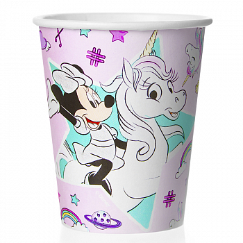 Стаканы бумажные (250мл), Минни Маус, 6 шт.