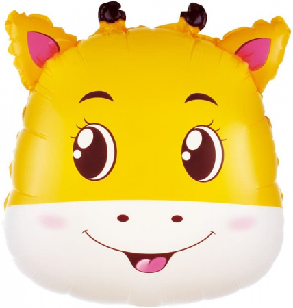 Шар (20''/51 см) Фигура, Голова, Маленький жираф, 1 шт.