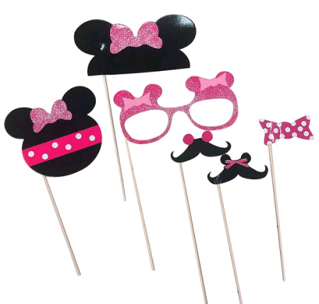 Набор аксессуаров для фотосессии, "Мышка Маус", DIY, 6 предметов.