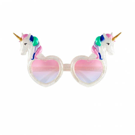 Очки карнавальные, Сердца-Единороги, 1 шт. 