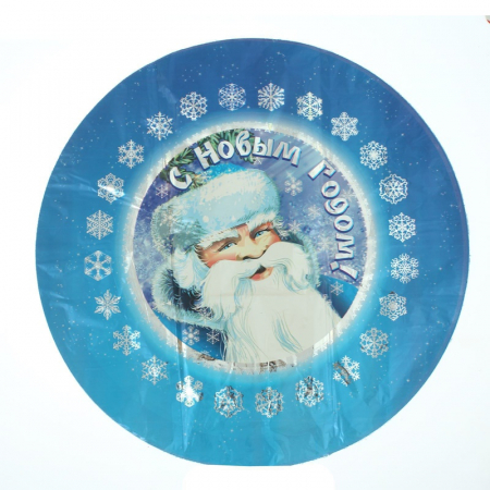 Шар (18"/46см) Круг,  Дед Мороз, 1 шт.