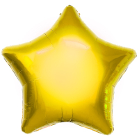 Шар (68"/173см) Звезда, Золото, 1 шт.