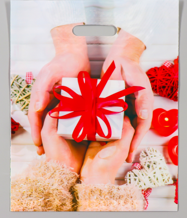 Пакет полиэтиленовый (31*40см), Подарок любимому, 1 шт.