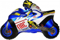 Шар (32''/81 см) Фигура, Байк, Синий, 1 шт.