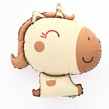 Шар (31"/79см) Фигура, Единорог, матовый, кремовый, 1 шт. Шар (31"/79см) Фигура, Единорог, матовый, кремовый, 1 шт.