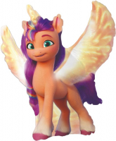 55 Шар (12''/30см) Мини-фигура, My Little Pony, Лошадка Санни, 1 шт.