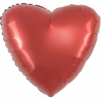 Шар (19"/48см) Сердце, Медный, 1 шт.