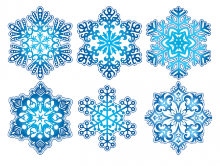 Оформительский набор, "Снежинки", 1 шт.