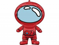 12 Шар (30''/76см) Фигура, Космонавтик, Игра среди нас, Красный, 1 шт. в упак.