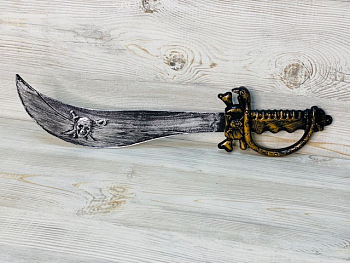 Сабля пиратская (45см), пластиковая, 1 шт.