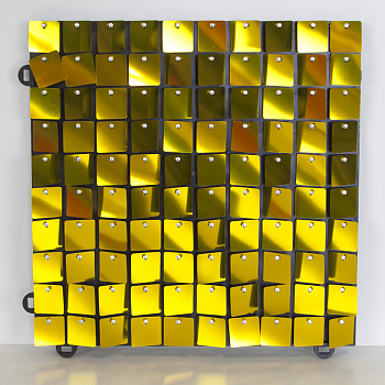 Декоративная панель Пайетки (30*30см), Золото, Металлик, 1 шт.