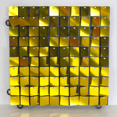 Декоративная панель Пайетки (30*30см), Золото, Металлик, 1 шт.