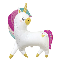 103 Шар (15"/38см) Мини-фигура, Единорог, 1 шт.