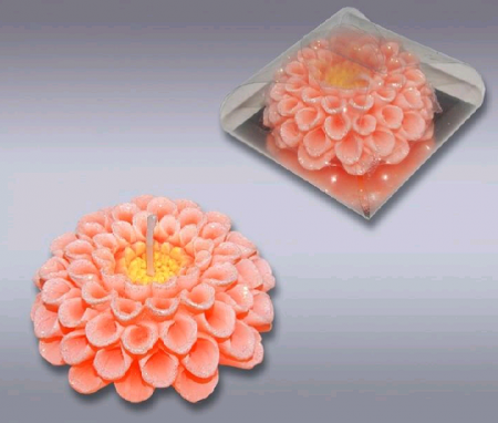 Свеча, Георгин оранжевый, 1 шт.