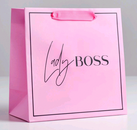 Пакет ламинированный квадратный (22*22*11см), Lady Boss, 1 шт.