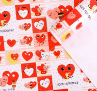 Бумага упаковочная глянцевая (70*100см), Моей половинке, 1 шт.