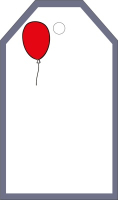 Бирка (5*8,5см), "Открывай подарочек", 1 шт.