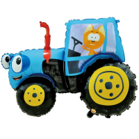 Шар (43"/108см) Фигура, Котэ и Синий Трактор, 1 шт.