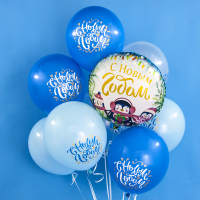 Шар (12''/30 см) С Новым Годом!, Ассорти, кристалл, 2 ст, 50 шт.