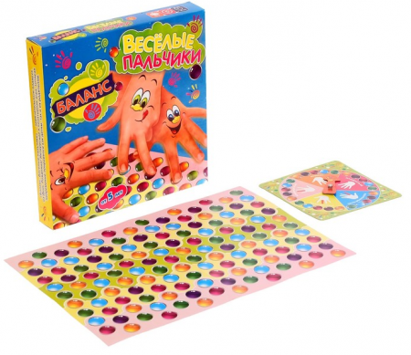 Настольная игра, "Твистер пальчиковый" (Весёлые узелки), 1 шт.