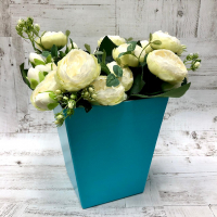 Коробка для цветов (17*20см), Голубая, 1 шт.