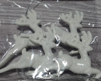 Новогодние украшения, Олени, 4 шт.