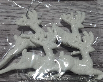 Новогодние украшения, Олени, 4 шт.