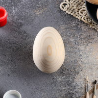 Яйцо деревянное (9*7см), для декупажа, 1 шт.