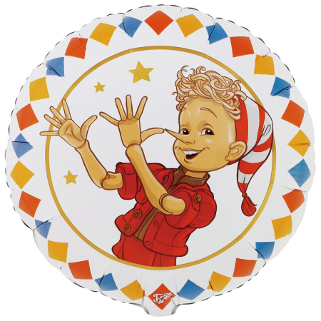 Шар (18"/45см) Круг, Буратино, 1 шт.