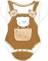 66 Шар (24''/61см) Фигура, Боди для малыша мальчика, 1 шт.