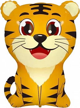 Шар (27''/69см) Фигура, Тигренок, 1 шт. Шар (27''/69см) Фигура, Тигренок, 1 шт.