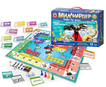 Настольная игра в чемоданчике "Миллиардер", 1 шт.
